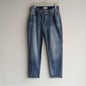 Roots straight leg high rise jeans